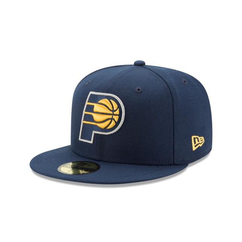 NBA Indiana Pacers Team Color 59Fifty Fitted (ONU2809) - Blue New Era Caps